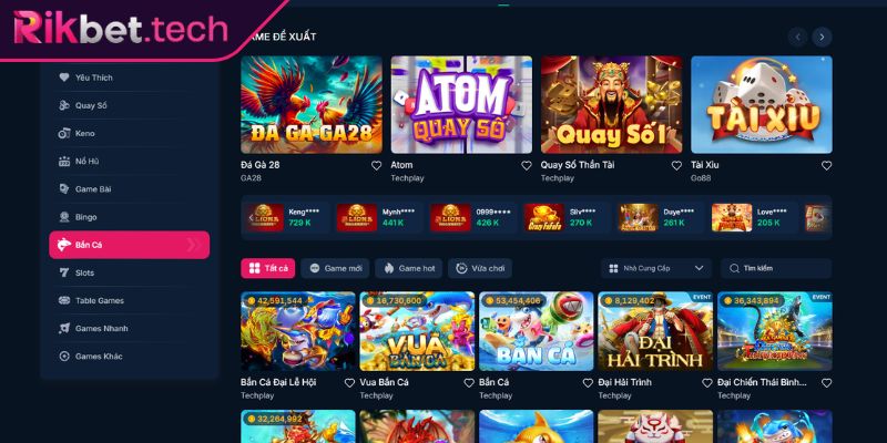 Bắn Cá VIP RIKBET - Trải Nghiệm Game Độc Quyền Đỉnh Cao 1 Khám phá game Bắn Cá VIP RIKBET